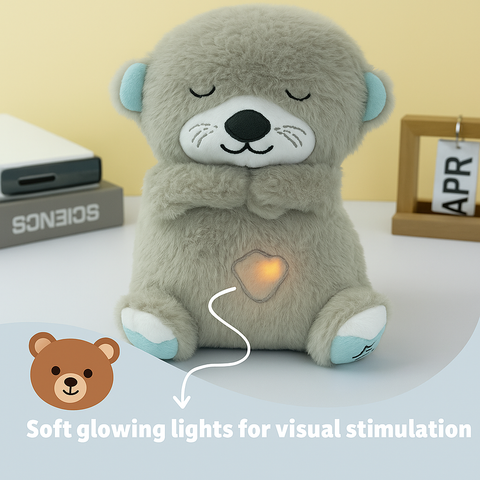 Breathing Teddy Bear with Soothing Music™ – Anxiety Relief Plush Toy for Kids & Adults