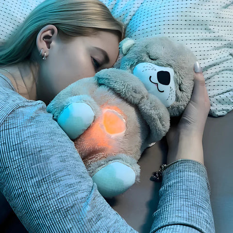 Breathing Teddy Bear with Soothing Music™ – Anxiety Relief Plush Toy for Kids & Adults