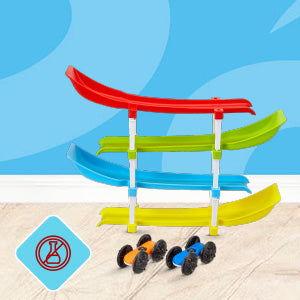 RACE RAMP| 4-level ramp race track | 2 cars