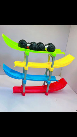 RACE RAMP| 4-level ramp race track | 2 cars